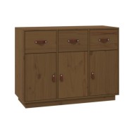 Buffet Marron miel 100x40x75 cm Bois massif de pin