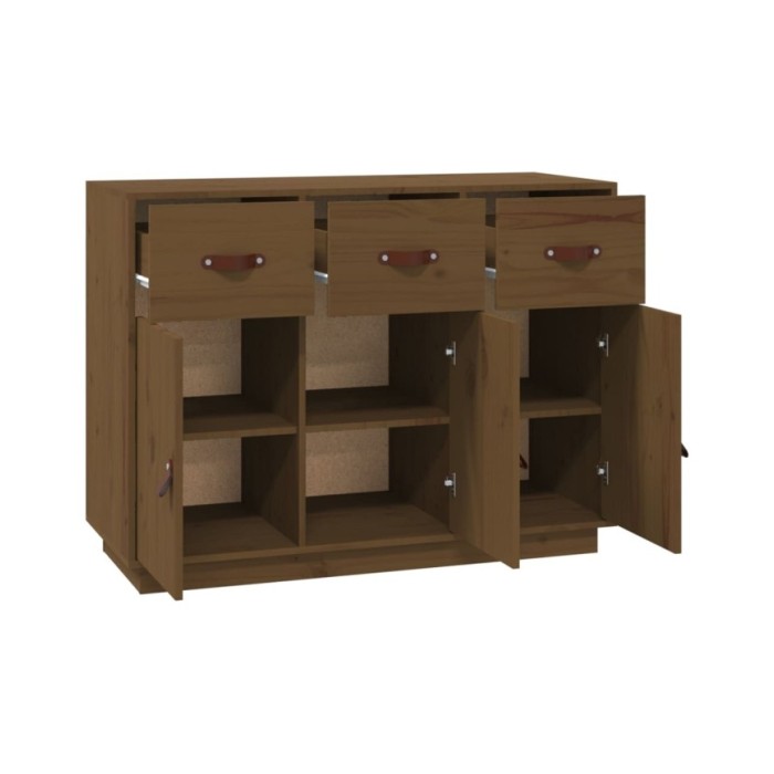 Buffet Marron miel 100x40x75 cm Bois massif de pin