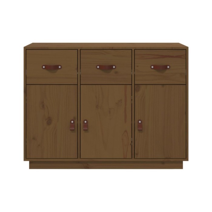 Buffet Marron miel 100x40x75 cm Bois massif de pin