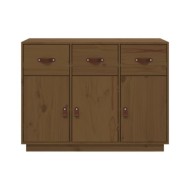 Buffet Marron miel 100x40x75 cm Bois massif de pin