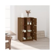 Buffet haut Marron miel 67x40x108,5 cm Bois massif de pin