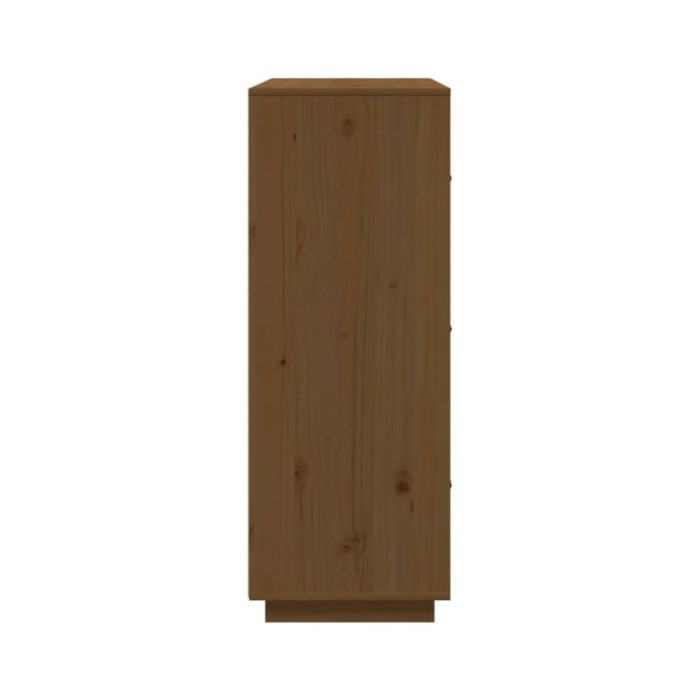 Buffet haut Marron miel 67x40x108,5 cm Bois massif de pin
