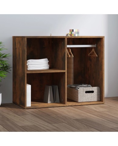 Armoire de dressing Chêne fumé 80x40x65 cm Bois d'ingénierie