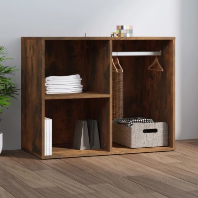 Armoire de dressing Chêne fumé 80x40x65 cm Bois d'ingénierie