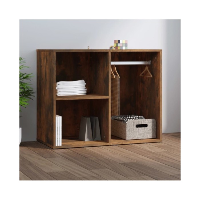 Armoire de dressing Chêne fumé 80x40x65 cm Bois d'ingénierie