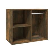 Armoire de dressing Chêne fumé 80x40x65 cm Bois d'ingénierie