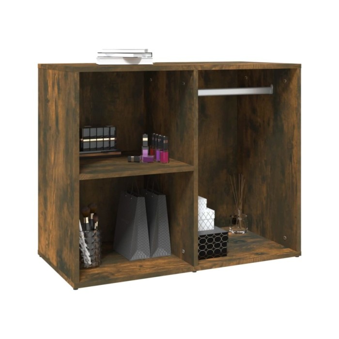 Armoire de dressing Chêne fumé 80x40x65 cm Bois d'ingénierie