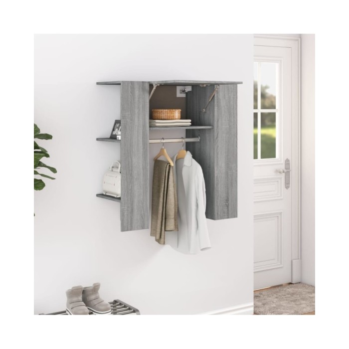 Armoire de couloir Sonoma gris 97,5x37x99 cm Bois d'ingénierie