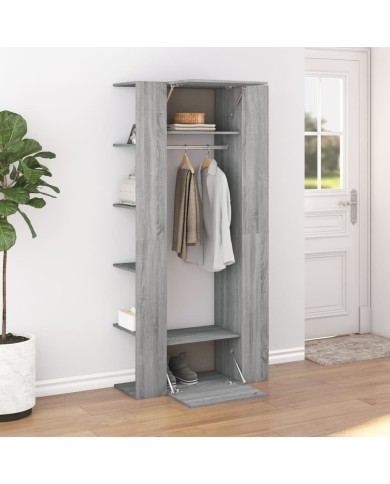 Armoire de couloir Sonoma gris 97,5x37x99 cm Bois d'ingénierie