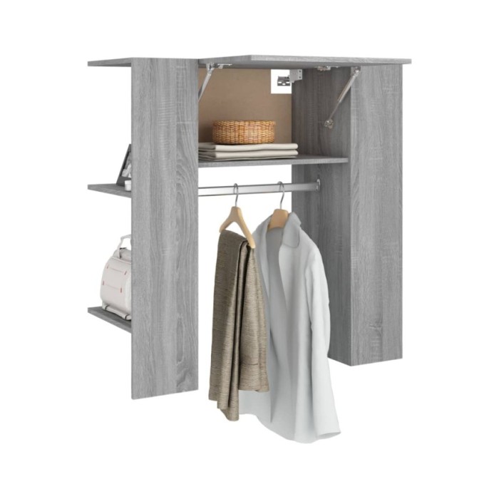 Armoire de couloir Sonoma gris 97,5x37x99 cm Bois d'ingénierie