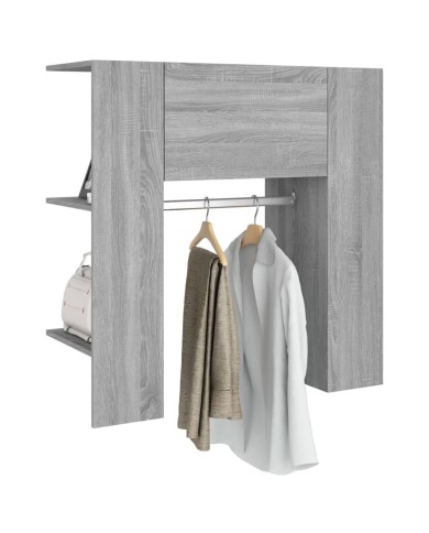 Armoire de couloir Sonoma gris 97,5x37x99 cm Bois d'ingénierie