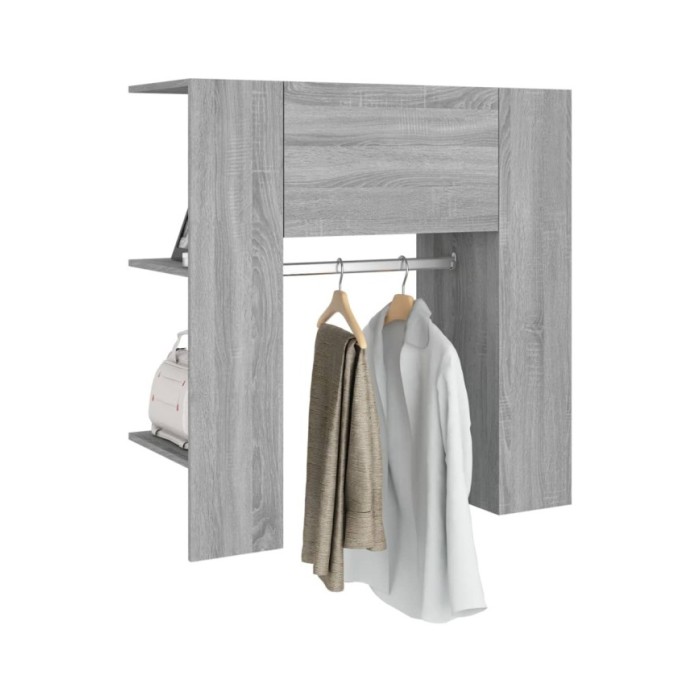 Armoire de couloir Sonoma gris 97,5x37x99 cm Bois d'ingénierie