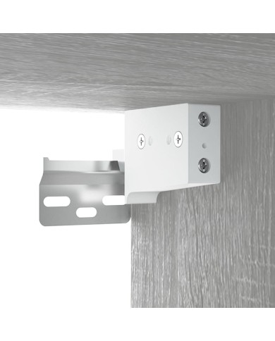 Armoire de couloir Sonoma gris 97,5x37x99 cm Bois d'ingénierie