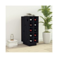 Armoire à vin Noir 23x34x61 cm Bois de pin massif