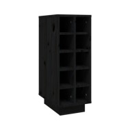 Armoire à vin Noir 23x34x61 cm Bois de pin massif