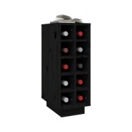 Armoire à vin Noir 23x34x61 cm Bois de pin massif