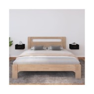 Tables de chevet murales 2 pcs Noir 40x29,5x22 cm