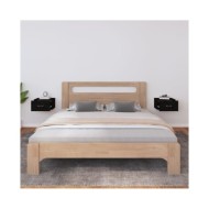 Tables de chevet murales 2 pcs Noir 40x29,5x22 cm
