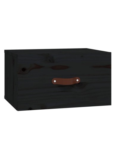Tables de chevet murales 2 pcs Noir 40x29,5x22 cm