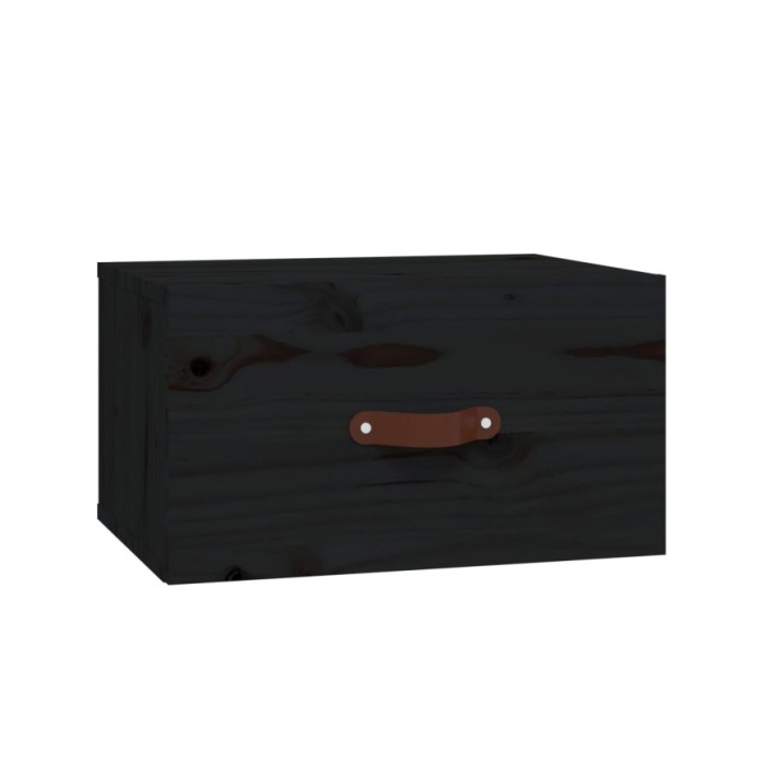 Tables de chevet murales 2 pcs Noir 40x29,5x22 cm