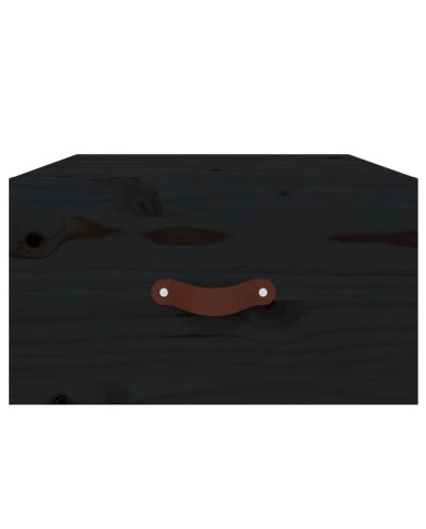 Tables de chevet murales 2 pcs Noir 40x29,5x22 cm
