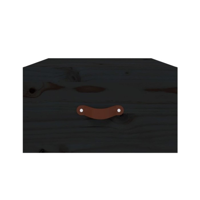 Tables de chevet murales 2 pcs Noir 40x29,5x22 cm