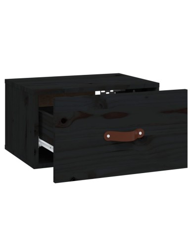 Tables de chevet murales 2 pcs Noir 40x29,5x22 cm