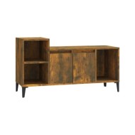 Meuble TV Chêne fumé 100x35x55 cm Bois d'ingénierie