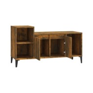 Meuble TV Chêne fumé 100x35x55 cm Bois d'ingénierie