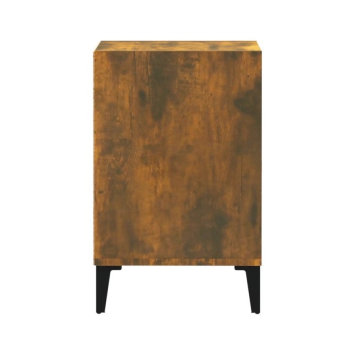 Meuble TV Chêne fumé 100x35x55 cm Bois d'ingénierie