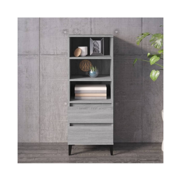 Buffet haut Sonoma gris 40x36x110 cm Bois d'ingénierie