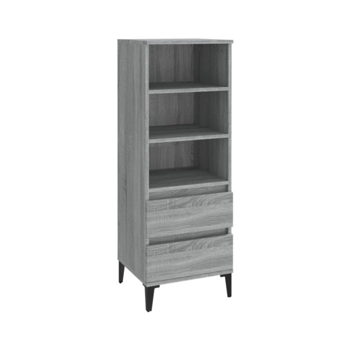 Buffet haut Sonoma gris 40x36x110 cm Bois d'ingénierie