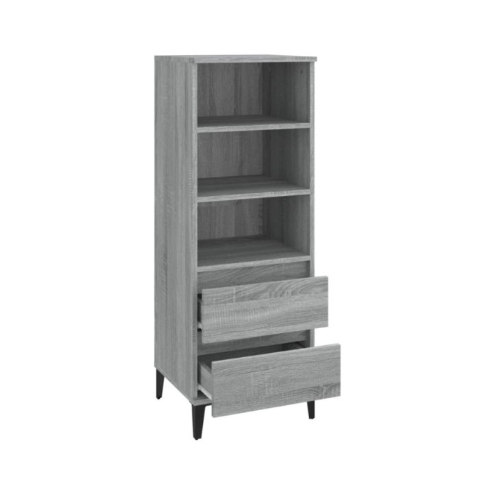 Buffet haut Sonoma gris 40x36x110 cm Bois d'ingénierie