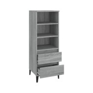 Buffet haut Sonoma gris 40x36x110 cm Bois d'ingénierie