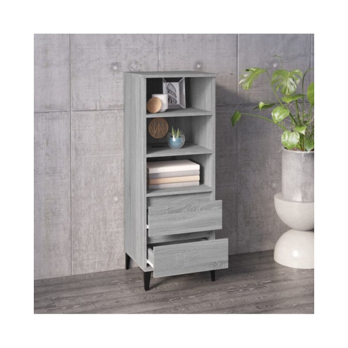 Buffet haut Sonoma gris 40x36x110 cm Bois d'ingénierie