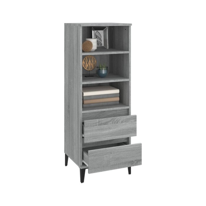 Buffet haut Sonoma gris 40x36x110 cm Bois d'ingénierie