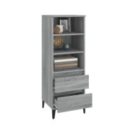 Buffet haut Sonoma gris 40x36x110 cm Bois d'ingénierie
