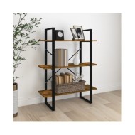 Bibliothèque Chêne fumé 80x30x105 cm Bois d'ingénierie