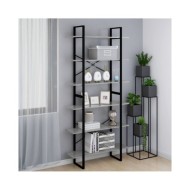 Armoire haute Sonoma gris 100x30x210 cm Bois d'ingénierie