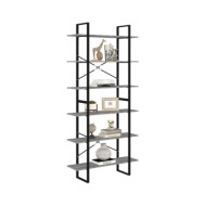 Armoire haute Sonoma gris 100x30x210 cm Bois d'ingénierie