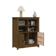 Buffet Marron miel 83x41,5x100 cm Bois massif de pin