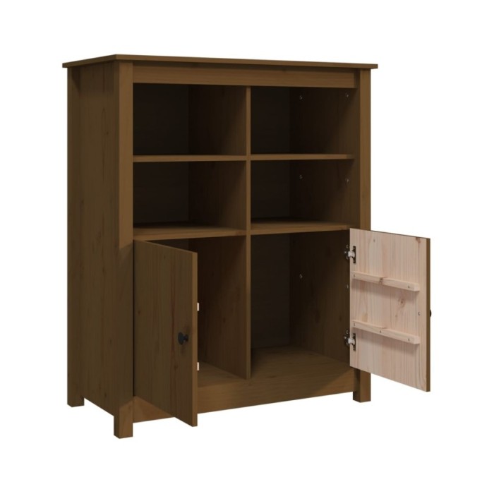 Buffet Marron miel 83x41,5x100 cm Bois massif de pin