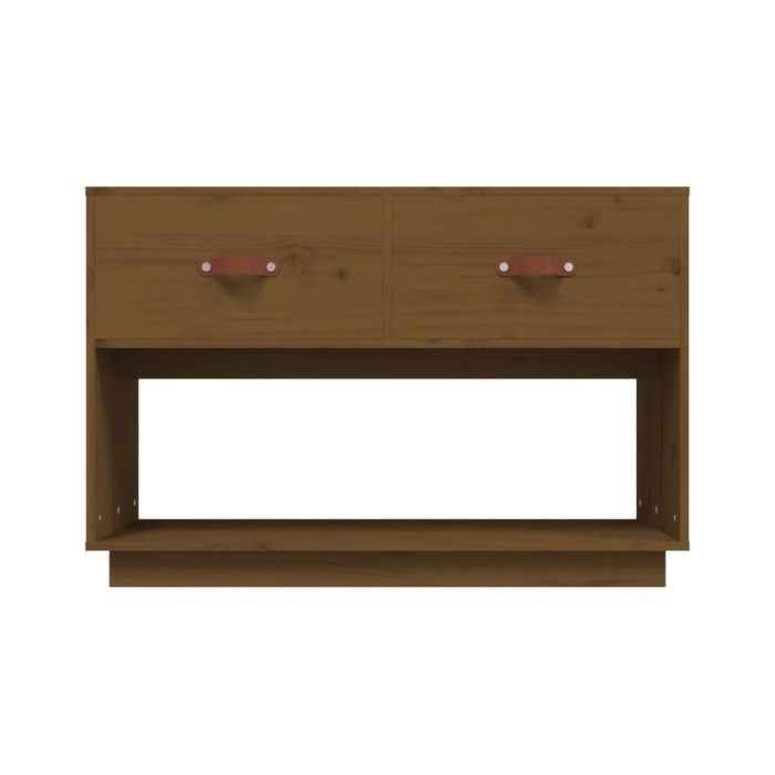 Meuble TV Marron miel 90x40x60 cm Bois de pin massif