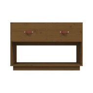 Meuble TV Marron miel 90x40x60 cm Bois de pin massif