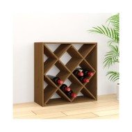Armoire à vin Marron miel 62x25x62 cm Bois de pin massif