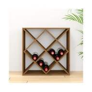 Armoire à vin Marron miel 62x25x62 cm Bois de pin massif