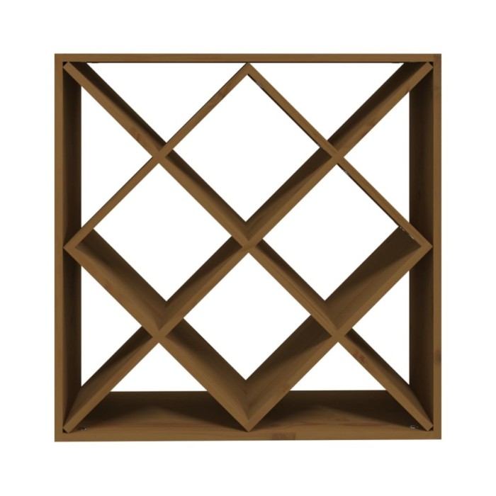 Armoire à vin Marron miel 62x25x62 cm Bois de pin massif