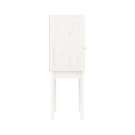 Buffet haut Blanc 60x40x120 cm Bois massif de pin