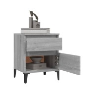 Tables de chevet 2 pcs Sonoma gris 40x35x50 cm