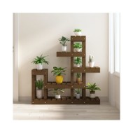 Support à plantes Marron miel 92x25x97 cm Bois massif de pin